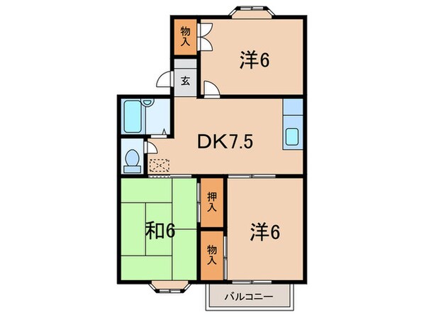 コ－ポ清水の物件間取画像